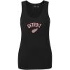 Pro Standard NHL Womens Pro Standard Womens NHL Classic Chenille Cotton Tank Top(Black)