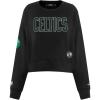 Pro Standard Womens NBA Game Day Classics Cotton Double Knit Crewneck Sweatshirt(Black)