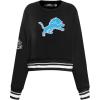 Pro Standard Womens NFL Mash Up Crewneck Sweatshirt(Black)