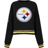 Pro Standard Womens NFL Mash Up Crewneck Sweatshirt(Black/Yellow)