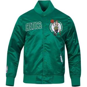 Mens NBA Souvenir Satin Jacket(Kelly Green)