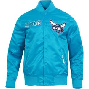 Mens NBA Souvenir Satin Jacket(Teal)