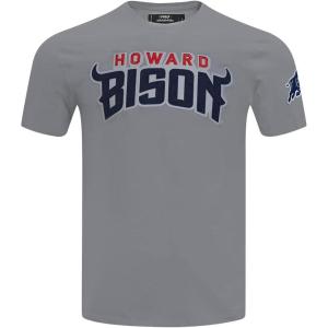 Pro Standard Mens Mens College College Classic Chenille Cotton Single Short Sleeve Tee(White)