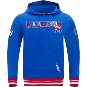 Pro Standard Mens NBA City Ransom Pull Over Hoodie(Royal Blue/Red)