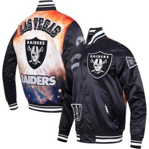 Pro Standard Mens NFL Sublimated Satin Jacket Satin Jacket(Black)