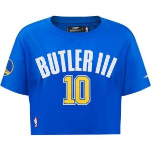 Pro Standard NBA Womens Womens NBA Golden State Warriors Classic Player Cotton Short Sleeve Boxy Tee(Team Color)