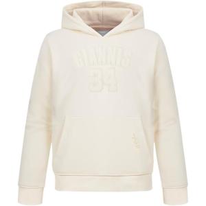 Pro Standard NBA boys Big Boys Nba Milwaukee Bucks Neutrals Player Fleece Pull Over Hoodie(Eggshell)