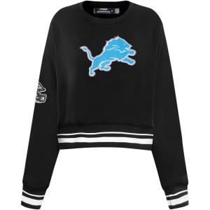 Pro Standard Womens NFL Mash Up Crewneck Sweatshirt(Black)