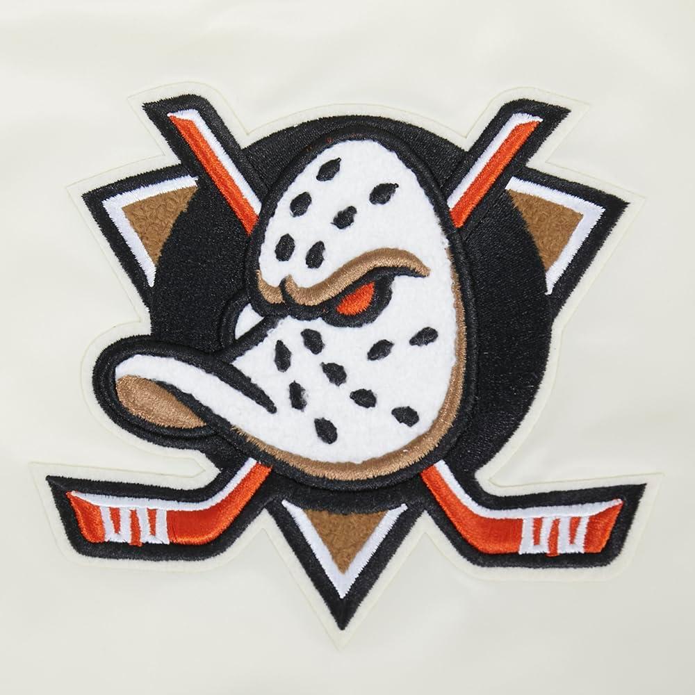 image:imagePro Standard Mens NHL Retro Classics Satin JacketEggshell Black