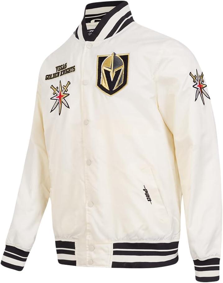 image:imagePro Standard Mens NHL Retro Classics Satin JacketEggshell Black