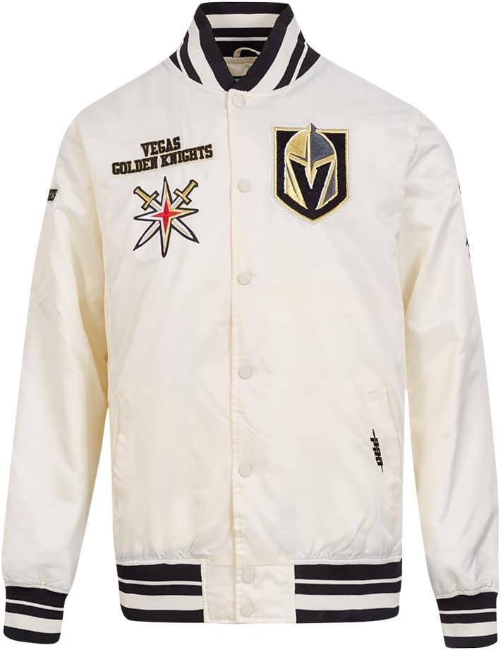 image:imagePro Standard Mens NHL Retro Classics Satin JacketEggshell Black