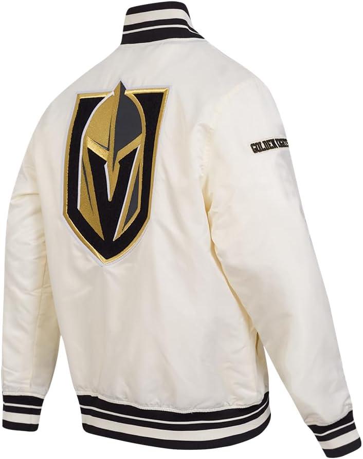 image:imagePro Standard Mens NHL Retro Classics Satin JacketEggshell Black