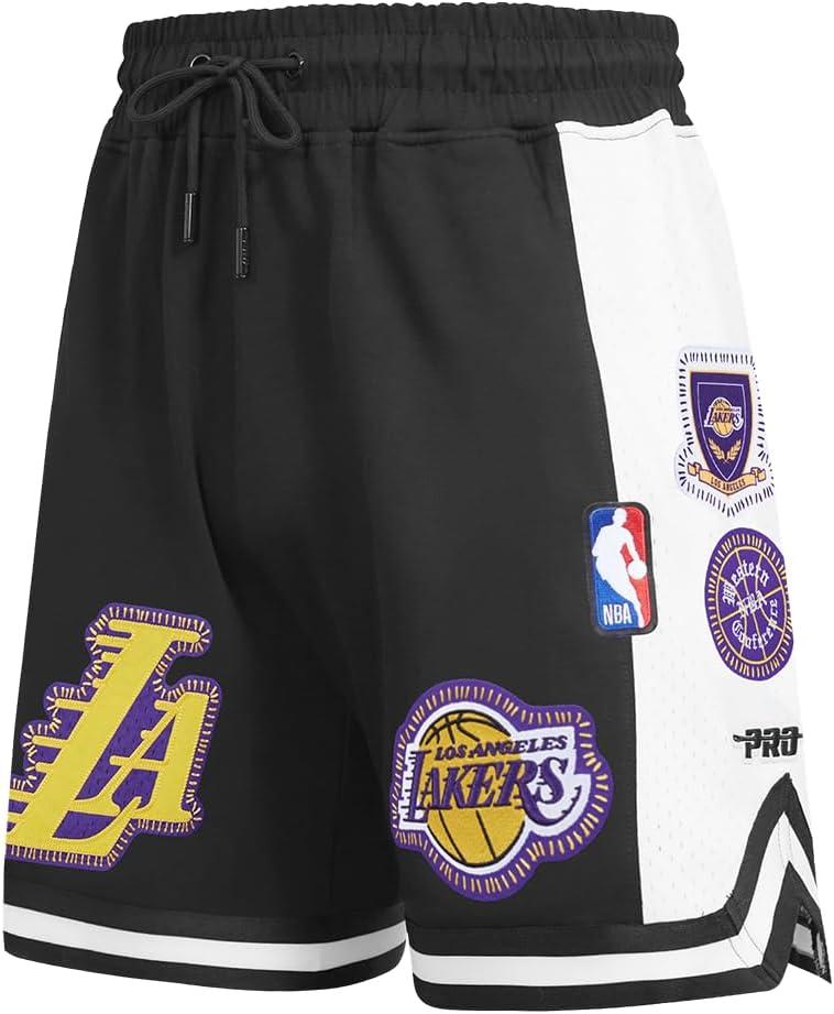 image:imagePro Standard NBA Mens Mens NBA DIY Pick Stitch Cotton Double Knit Athletic ShortBlack