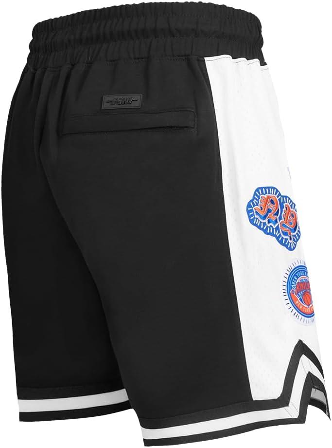 image:imagePro Standard NBA Mens Mens NBA DIY Pick Stitch Cotton Double Knit Athletic ShortBlack