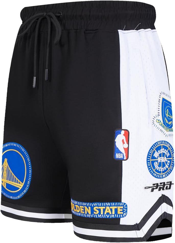 image:imagePro Standard NBA Mens Mens NBA DIY Pick Stitch Cotton Double Knit Athletic ShortBlack