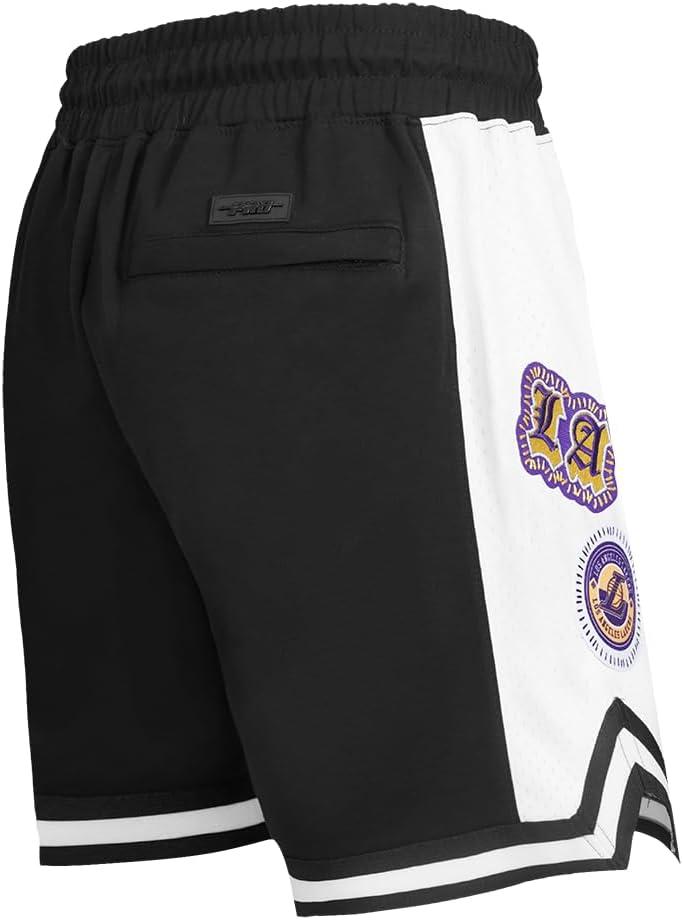 image:imagePro Standard NBA Mens Mens NBA DIY Pick Stitch Cotton Double Knit Athletic ShortBlack