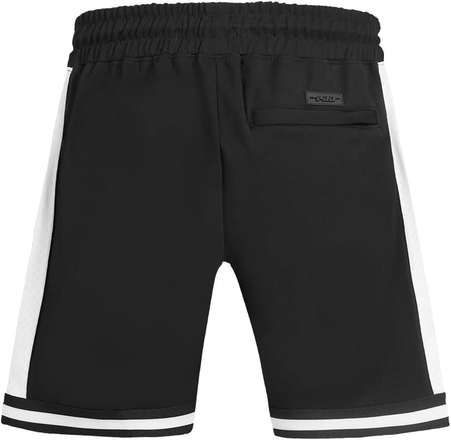 image:imagePro Standard NBA Mens Mens NBA DIY Pick Stitch Cotton Double Knit Athletic ShortBlack