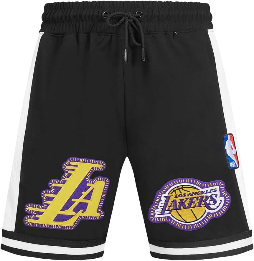 image:imagePro Standard NBA Mens Mens NBA DIY Pick Stitch Cotton Double Knit Athletic ShortBlack