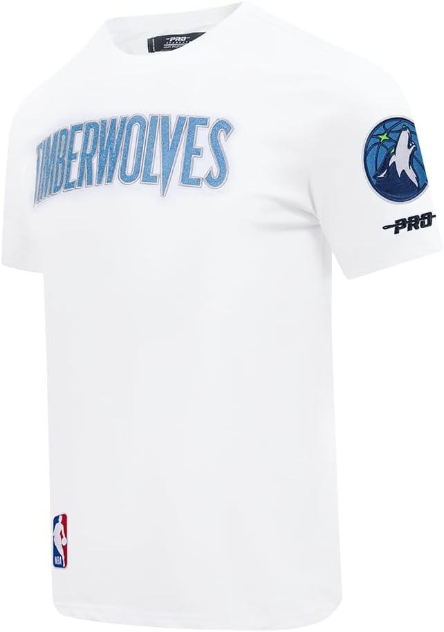 image:imagePro Standard NBA Mens Mens NBA Minnesota Timberwolves Classic Player Cotton Short Sleeve TeeWhite