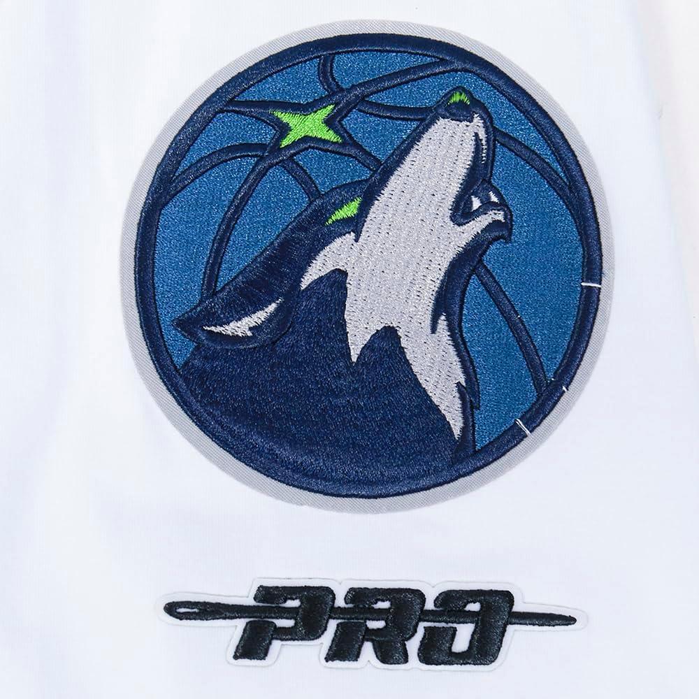 image:imagePro Standard NBA Mens Mens NBA Minnesota Timberwolves Classic Player Cotton Short Sleeve TeeWhite