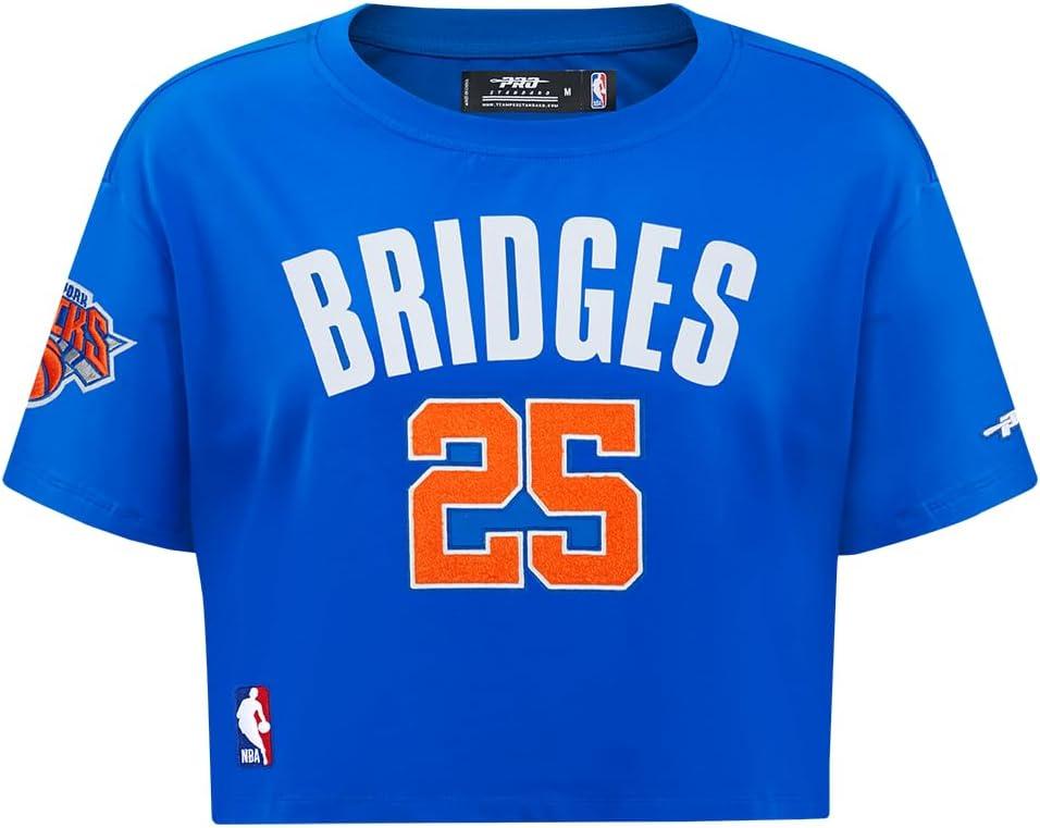 image:imagePro Standard NBA Womens Womens NBA New York Knicks Classic Player Cotton Short Sleeve Boxy TeeTeam Color