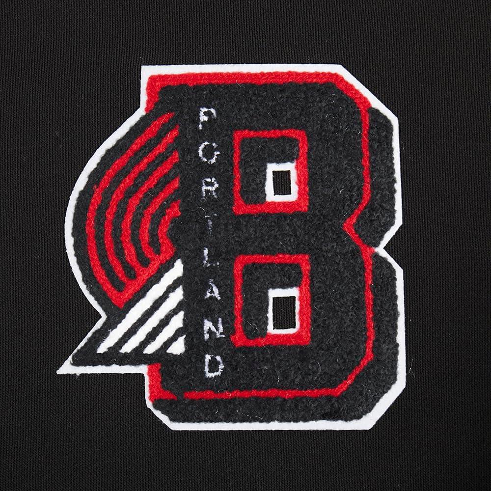 image:imagePro Standard Womens NBA Mash Up Cropped Pullover HoodieBlackRedBlack