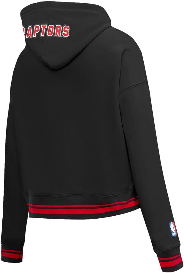 image:imagePro Standard Womens NBA Mash Up Cropped Pullover HoodieBlackRedBlack
