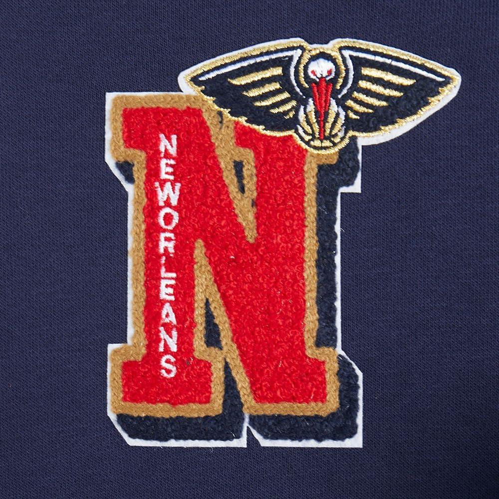 image:imagePro Standard Womens NBA Mash Up Cropped Pullover HoodieMidnight NavyRedMidnight Navy