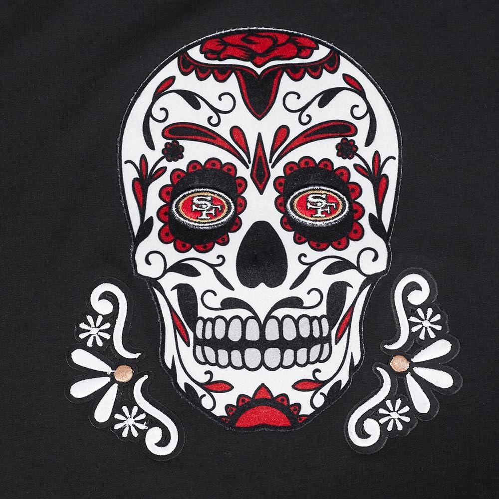 image:imagePro Standard Womens NFL Sugar Skull Short Sleeve Boxy TeeBlack