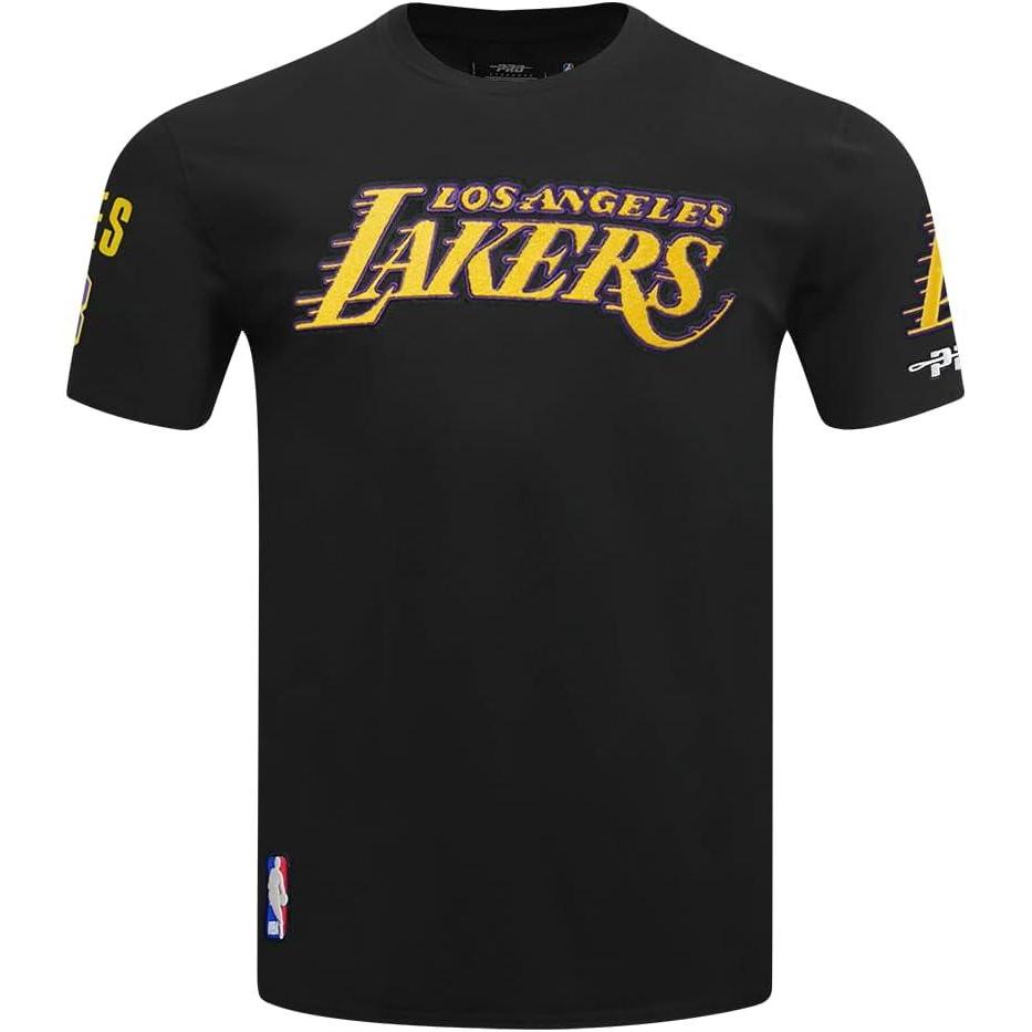 image:imagePro Standard Mens NBA Los Angeles Lakers Lebron James 23 Classic Player Short Sleeve Tee Black L