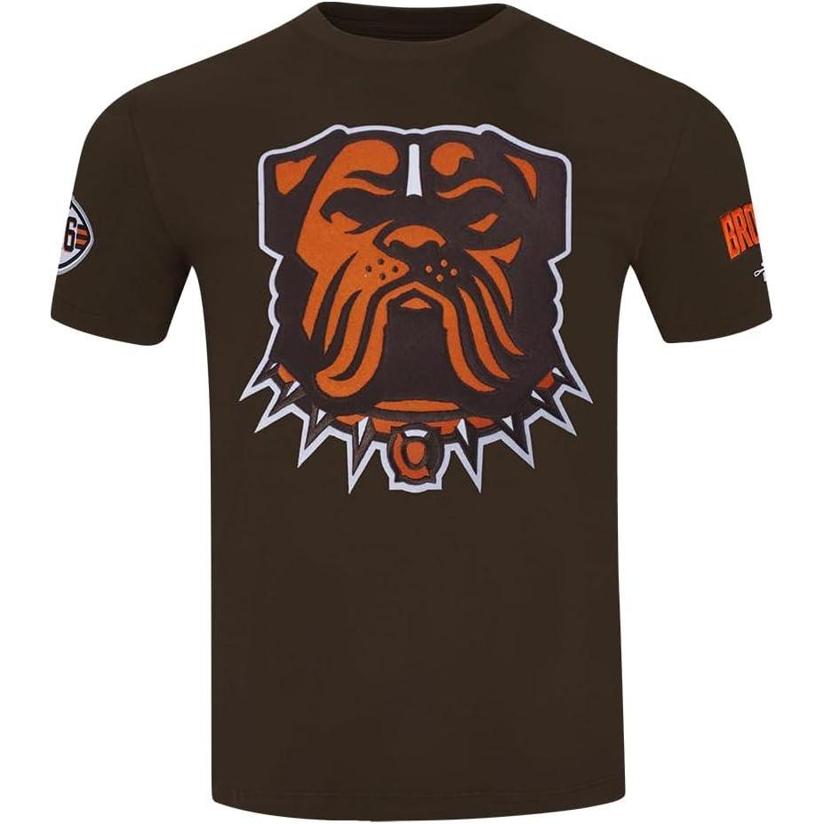 image:imagePro Standard Mens NFL Mashup Cotton Single Short Sleeve TeeBrown