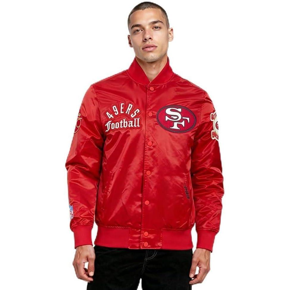 image:imagePro Standard Mens NFL Modern Originals Satin JacketRed