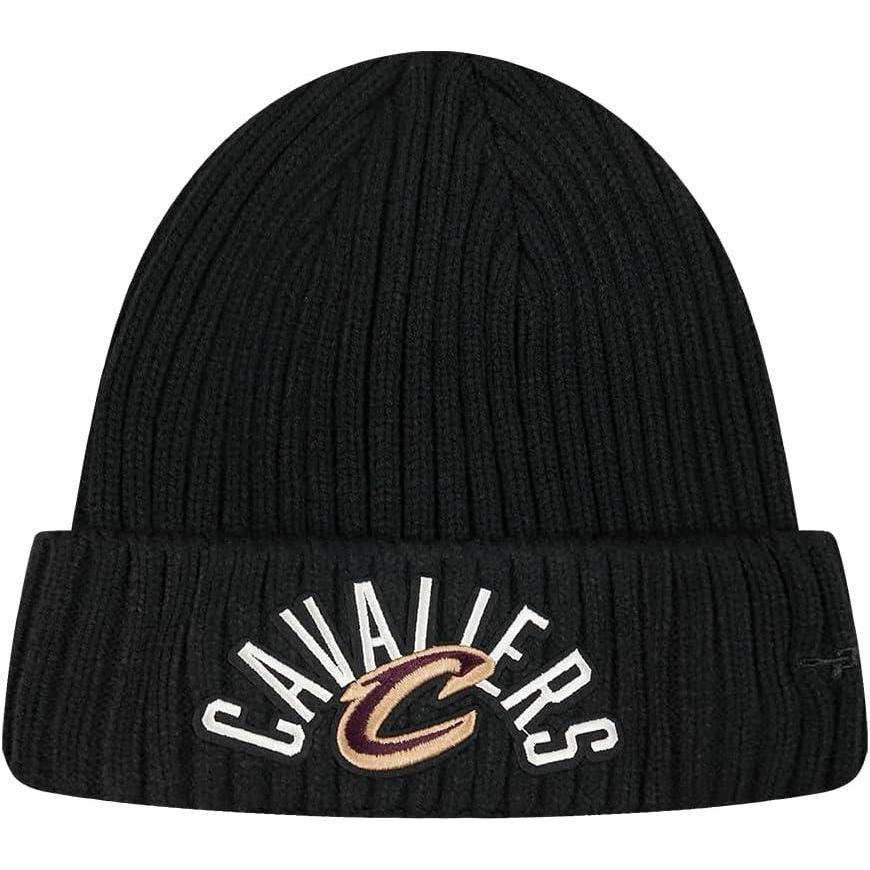 image:imagePro Standard NBA Cleveland Cavaliers Modern Originals Heavyweight Knit Beanie Unlined Cuffed Black Os