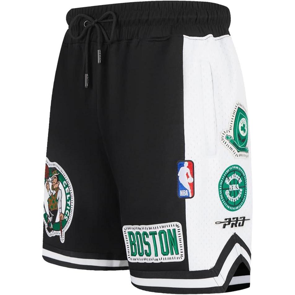 image:imagePro Standard NBA Mens Mens NBA DIY Pick Stitch Cotton Double Knit Athletic ShortBlack