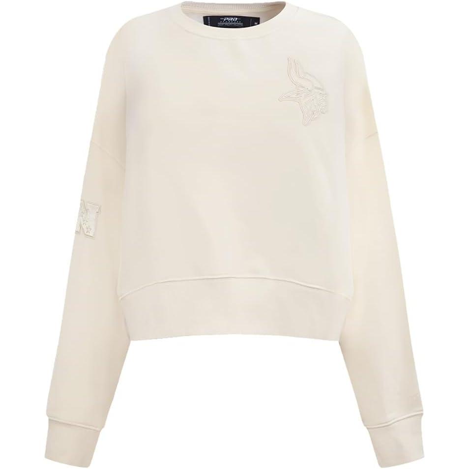 image:imageWomens NFL Los Angeles Chargers Neutral Fleece Crewneck Taupe by Pro StandardEggshell