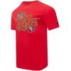 NFL SAN FRANCISCO 49ERS SOUVENIR MEN’S SINGLE JERSEY TEE (RED)(Red)