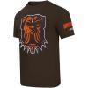 Pro Standard Mens NFL Mashup Cotton Single Short Sleeve Tee(Brown)