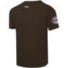 Pro Standard Mens NFL Mashup Cotton Single Short Sleeve Tee(Brown)
