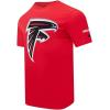 Pro Standard Mens NFL Mashup Cotton Single Short Sleeve Tee(Red)