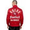 Pro Standard Mens NFL Modern Originals Satin Jacket(Red)