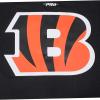 Pro Standard Mens NFL Script Tail Button Down Mesh Top(Black/Orange)