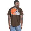 Pro Standard Mens NFL Script Tail Button Down Mesh Top(Brown)