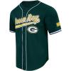 Pro Standard Mens NFL Script Tail Button Down Mesh Top(Forest Green)