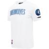 Pro Standard NBA Mens Mens NBA Minnesota Timberwolves Classic Player Cotton Short Sleeve Tee(White)