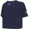 Pro Standard NBA Womens Womens NBA Modern Originals Cotton Short Sleeve Boxy Tee(Midnight Navy)