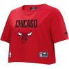 Pro Standard NBA Womens Womens NBA Modern Originals Cotton Short Sleeve Boxy Tee(Red)