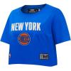 Pro Standard NBA Womens Womens NBA Modern Originals Cotton Short Sleeve Boxy Tee(Royal Blue)