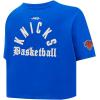 Pro Standard NBA Womens Womens NBA Modern Originals Cotton Short Sleeve Boxy Tee(Royal Blue)