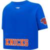 Pro Standard NBA Womens Womens NBA New York Knicks Classic Player Cotton Short Sleeve Boxy Tee(Team Color)