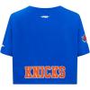 Pro Standard NBA Womens Womens NBA New York Knicks Classic Player Cotton Short Sleeve Boxy Tee(Team Color)